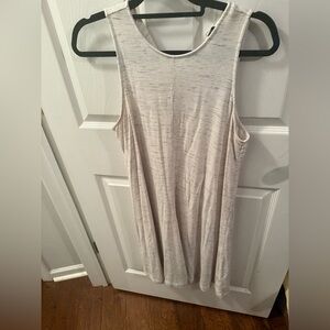 Banana Republic Cream and gray dress